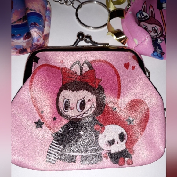 Labubu Mini Coin Purse with Keychain NEW NIP - Picture 5 of 5